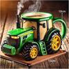 Funny Truck Coffee Cup Mug Handcrafted Durable Semi-trailer Shaped Ceramic Decorations for Men Women Truck Driver Gifts