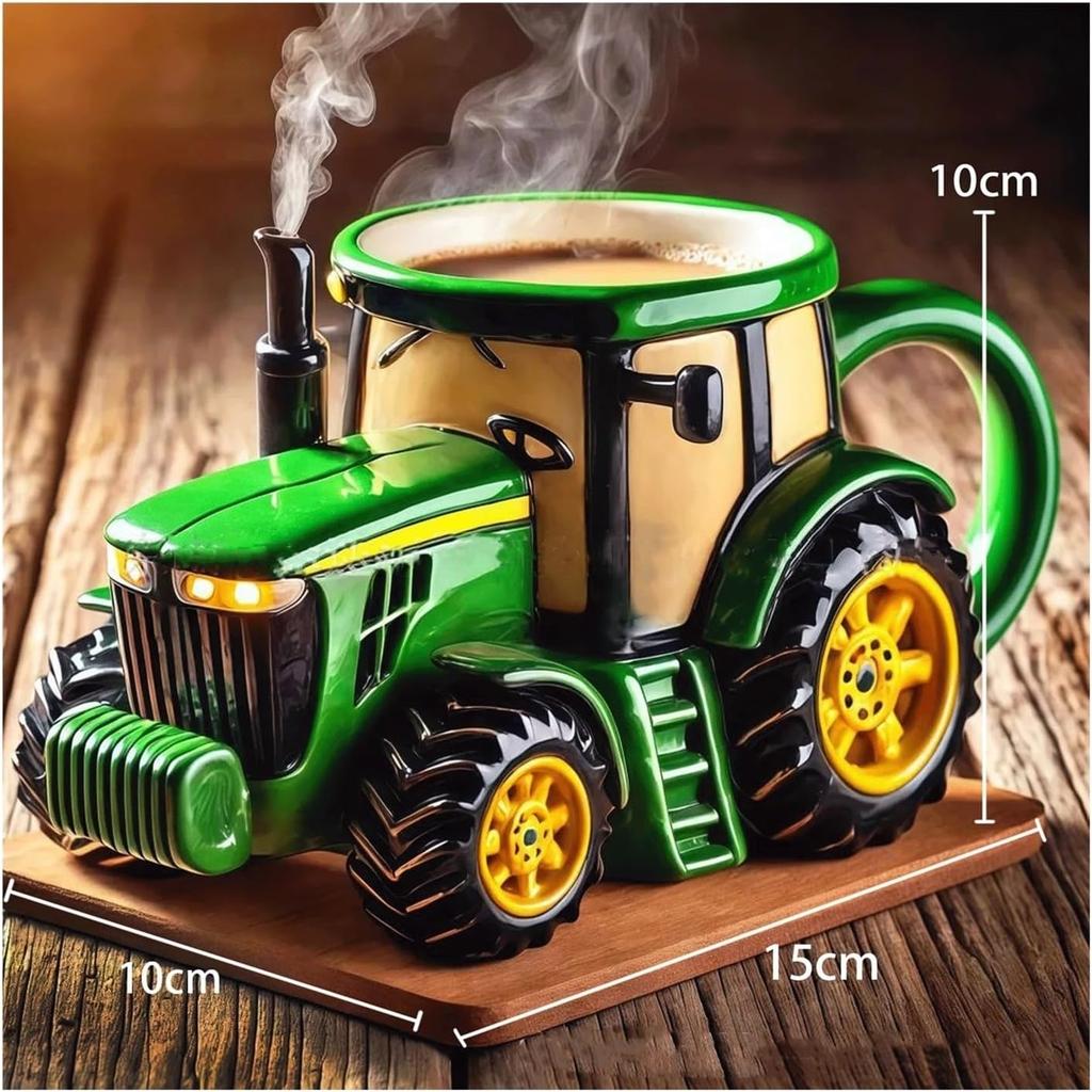 Funny Truck Coffee Cup Mug Handcrafted Durable Semi-trailer Shaped Ceramic Decorations for Men Women Truck Driver Gifts