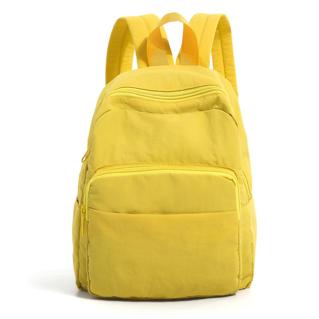 Schoolbagins Mori Harajuku high school student college student backpack solid color unprinted wind wash canvas bag travel backpack