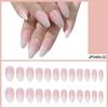 European & American Ballet-Coffin Fake Nails with Manicure Nail Art Stickers
