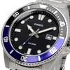 [Casio] Standard Analog Sport 200m Water Resistant Watch MDV-107D-1A2V Men's Black & Blue Bezel Metal Band