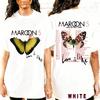 Maroon 5 2025 US Fall Tour Shirt Butterfly Graphic T-Shirt