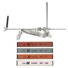 Knife Sharpener Fixed Angle Sharpener with 4 Sharpening Stones Flexible Tool for Kitchen