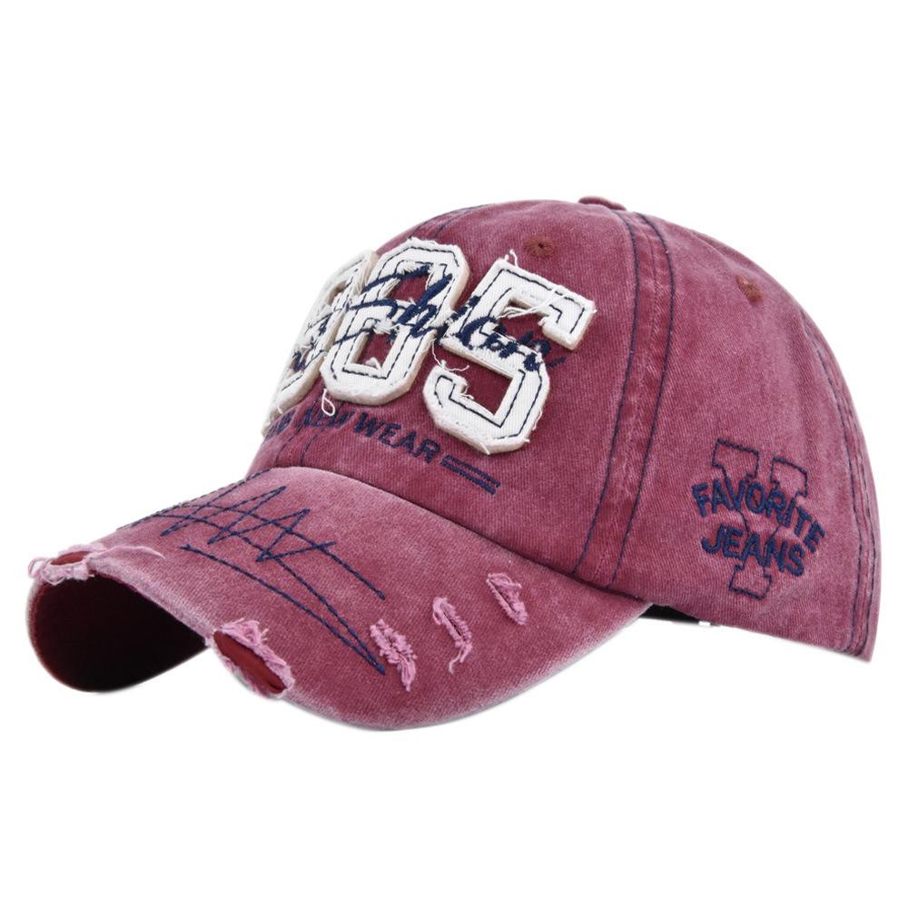 Hip-hop Distressed Faded Cap Adjustable Sunscreen Hats Man Women Outdoor Sports