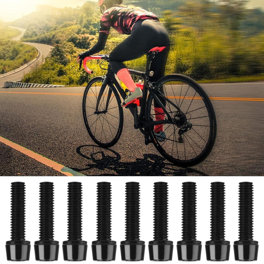 Set med 10 M5 x 20 P0.8 Titanbultar, 0,2 tum (5 mm), 0,8