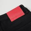 RAIN.CUN Women's Plus Velvet Black Cigarette Jeans