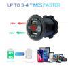 Quick Charger Dual Usb Car Charger With Switch Button 4.2a Fast Charging Power Outlet For 12v/24v Cars Boats Motorcycle