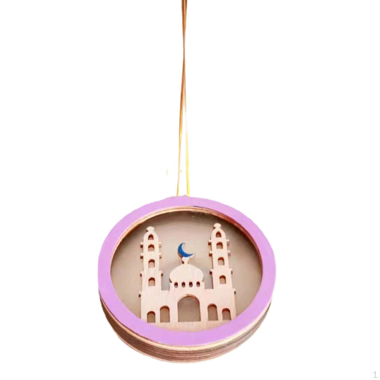 

Ид Мубарак Деревянный подвесной орнамент, украшение Рамадана AL Fitr Настенный декор для стола Style C