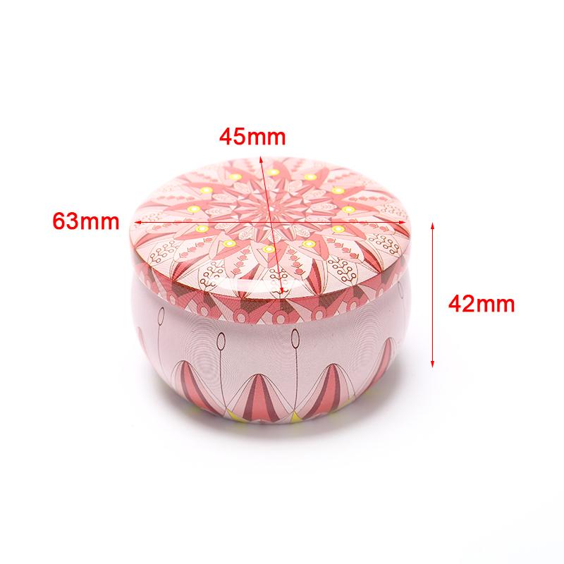 1Pcs Tinplate Candy Box Cookie Case Home Decor Festive Drum-Shaped Supplies