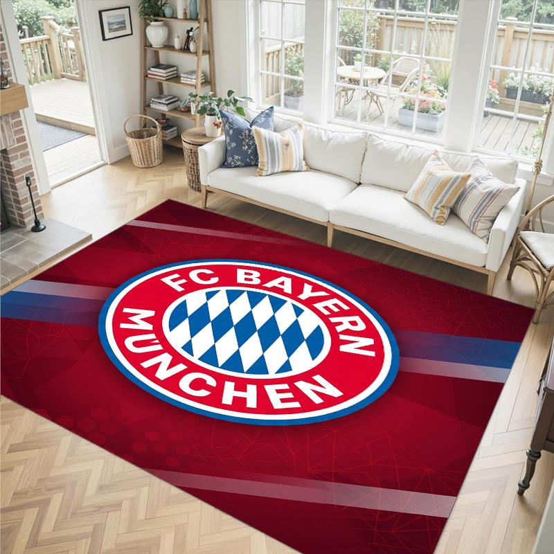 Design Bayernu Mnichov Křišťálový sametový koberec Útulný Ne?Protiskluzová tištěná předložka do ložnice, obývacího pokoje, předsíně