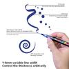 12/24Colors Acrylic Paint Markers,Soft Brush Tip Painting Pens for Stone Glass ,Straight Liquid Acrylic Markers for Art Supplies