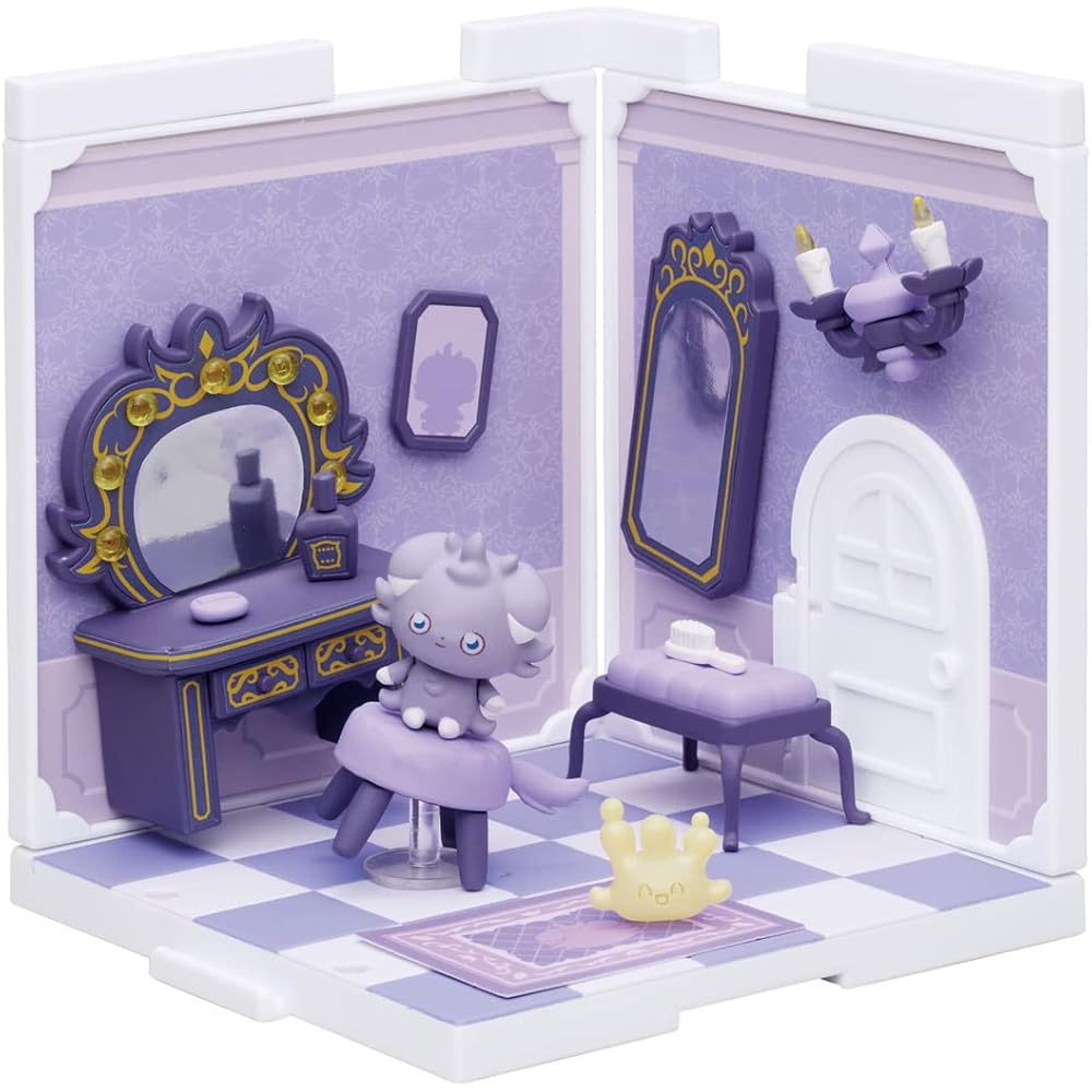 Takara Tomy Pokemon Pokepeace House Dressing Room Nyasper & Mahomil Playset