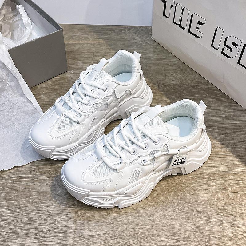 ins dad shoes women's spring and autumn new versatile breathable mesh platform casual sports shoes