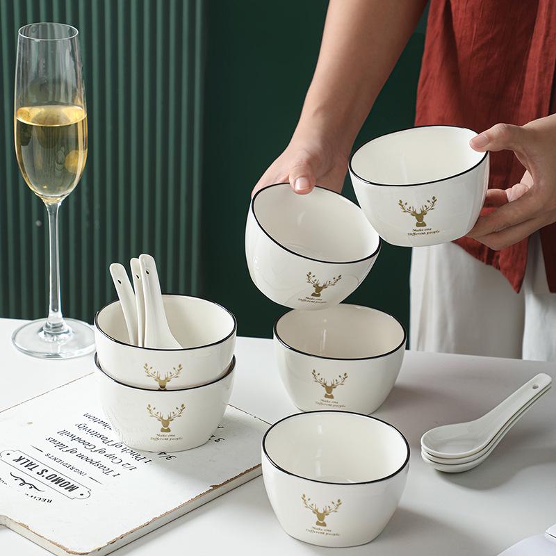 Company Launch Event Ceramic Bowl & Spoon Set - Souvenir Gift Box