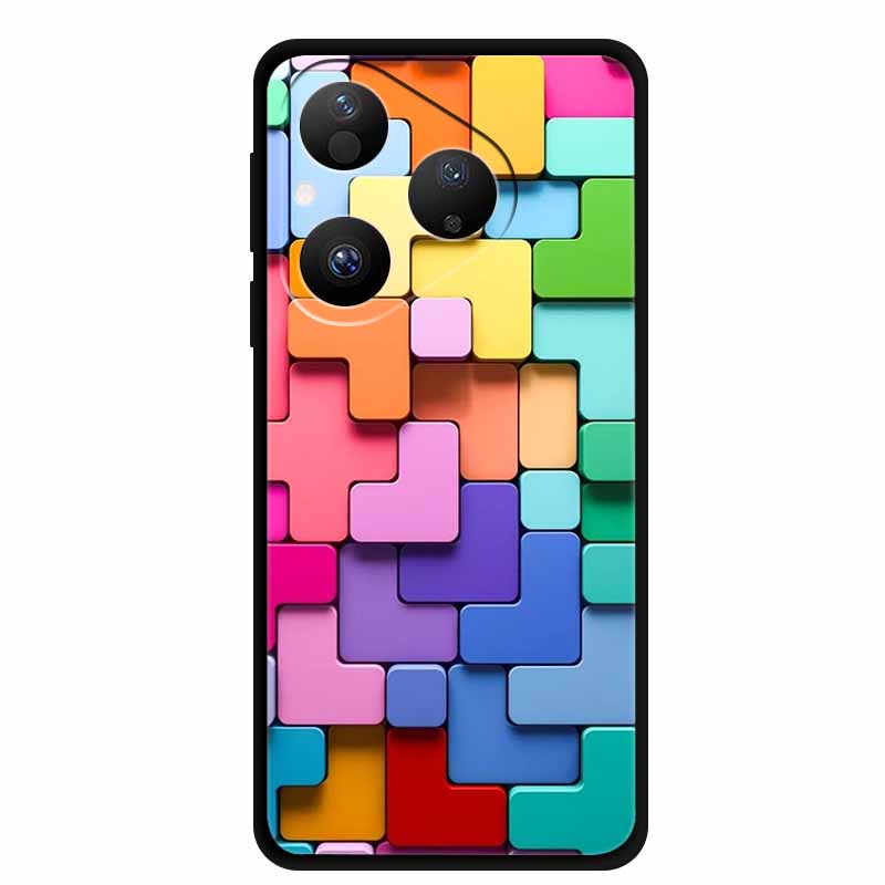 Colorful Case For Huawei Pura 80 Case Cartoon Animal Silicone Black Soft Cover for Huawei Pura 80 Case Protective Bumper Pura80