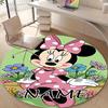 Personalized M-Minnie Round Chair Office Rug - Perfect for Mat, Office Chair & More - Ideal Gift for Birthdays and Holidays