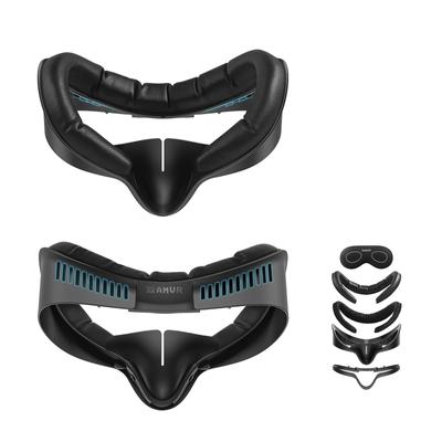 Compatible with AMVR Facial Interface Quest 3S Face Cushion Washable Face Cover Soft PU Ice Silk & (Standard Version)
