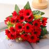 Fashion 20 Heads Artificial Flowers DIY Flower Silk Sunflowers Bouquets Multicolor Floral Arrangement Fake Flowers Party Decor