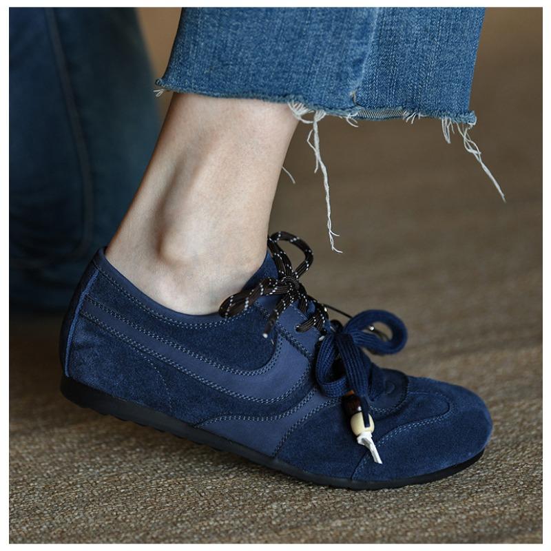 

Frosted soft leather blue women s fashion casual shoes new early autumn retro women s shoes single shoes 40 синий
