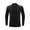 Lulu Style Men's Half-Zip Long Sleeve Quick-Dry Shirt: Breathable, Sweat-Wicking for Autumn & Winter Fitness, Cycling, Fishing, and Running.