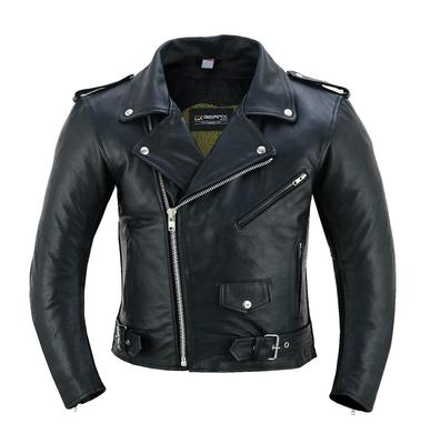 Jachetă din piele de motocicletă Brando, din piele moale, haină clasică de motociclist Cruiser