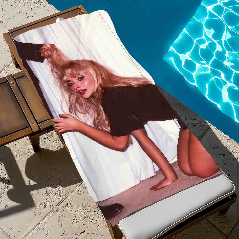 S-sab-rina singer C-car-penter Towel Beach Quick Dry Soft Pool Towels Gift for Travel Gym Shower Camping sports