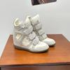 High Quality High Top Sneakers for Women Fashionable 5CM Invisible Height Increase Casual Ankle Boots for Women Botas Para Mujer
