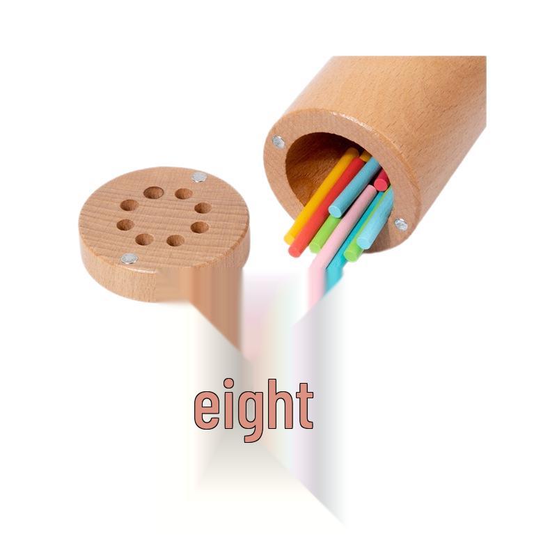 Montessori Wooden Color Sorting Cups for Toddlers 1-3 Years – Educational Kindergarten Toy for Color Recognition