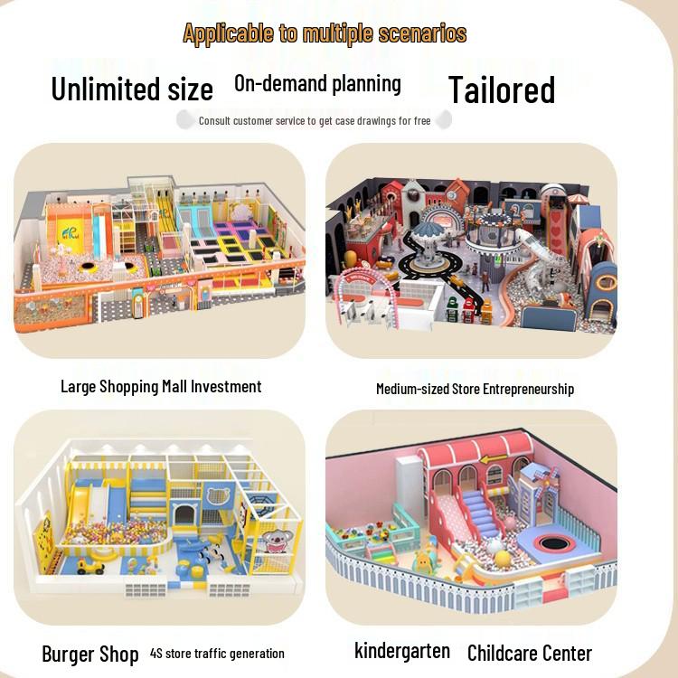 Naughty Castle Kids' Indoor Playground Equipment for Kindergartens & Malls