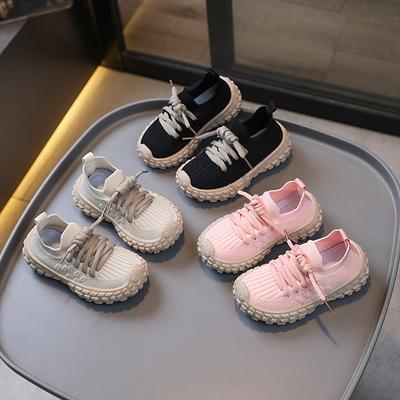 Zapatillas de deporte de suela blanda, cómodas y resistentes al desgaste, para niños y niñas, de primavera y otoño, con superficie de malla transpirable