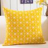 Design Nordic Ins Plush Geometric Black Yellow Sofa Pillow Pillow Cushion