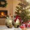 45/60cm Inflatable Christmas Ball Ornament Durable Gold and Black Classic Design for Outdoor Indoor Holiday Decoration Garden