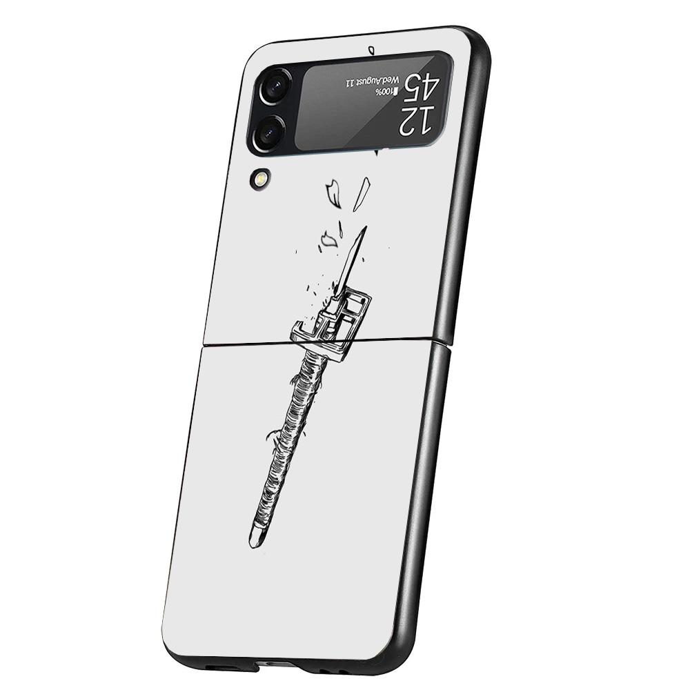 

Japanese Anime Bleach Phone Case For Samsung Galaxy Z Flip 7 6 5 4 3 5G Cover ZFlip7 ZFlip6 ZFlip4 ZFlip5 ZFlip3 Coque Fundas Ga Samsung Z Flip 5