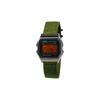Casio Custom Collection Quartz Movement Nylon Strap Watch Men's Watches Black Dial A158WA-1