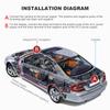 7 Inch Screen LCD Full HD Mirror Parking Monitor Bluetooth USB FM Video Player Automatic Display For Car Backup Rear Camera