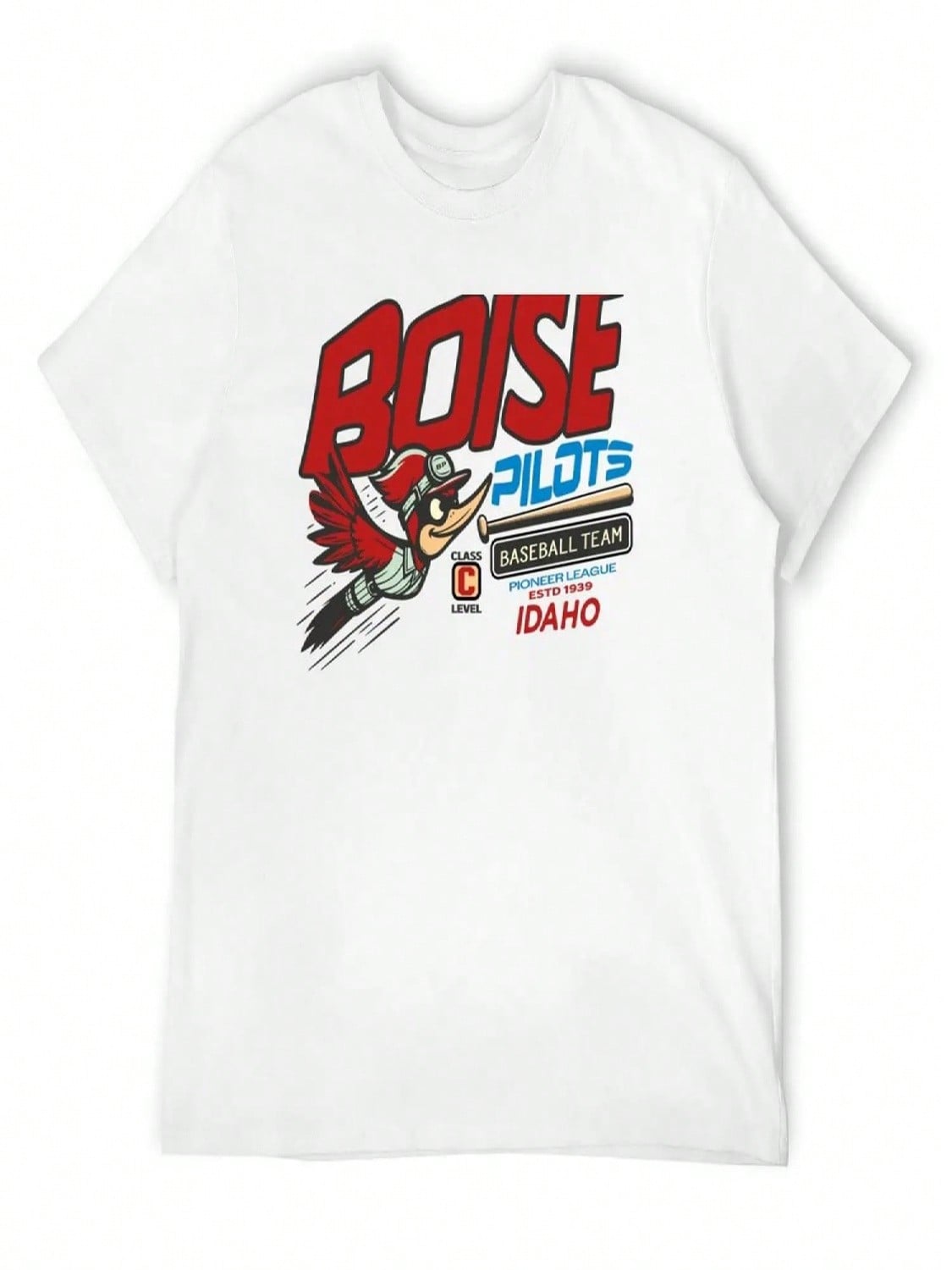 Defunct Boise Pilots Baseball Team Idaho T-Shirt T-Shirts Man Oversized T Shirt Valentines Clothes Tshirts For unisex S разноцветный