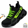 Light Safety Shoes Steel Toe Cap Protective Work Sneakers Anti Smash Anti Puncture Comfortable Sock Shoes Industrial Footwear