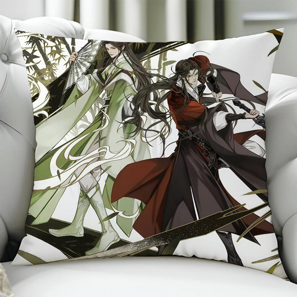 

The Scum Villains SelfSaving System Novel cushion cover Birthday Anniversary Gifts Double Sided Printed Zipper Cushion Cover 30x30cm