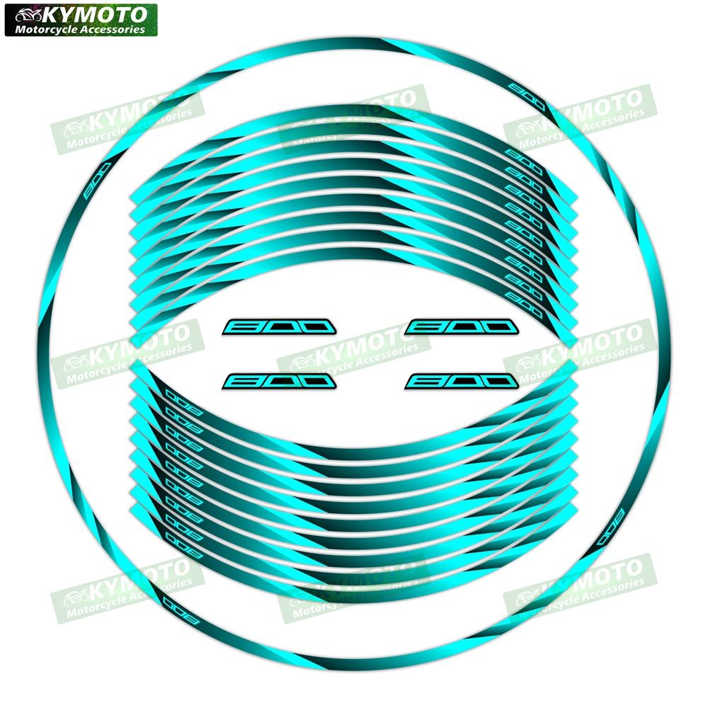 For Z800 Z 800 motorcycle accessories 17 inch front and rear wheel stickers fairing modified reflective stickers decoration