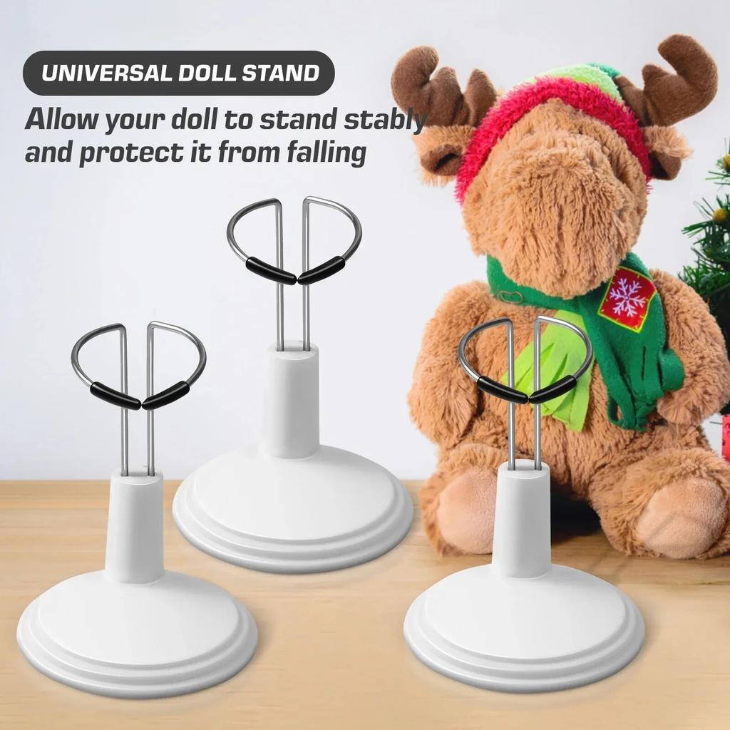 2Pcs Action Figure Stand Plastic Doll Display Stand Doll Bracket Support Adjustable Doll Stand For Fits 15-60Cm Bear Dolls Toy