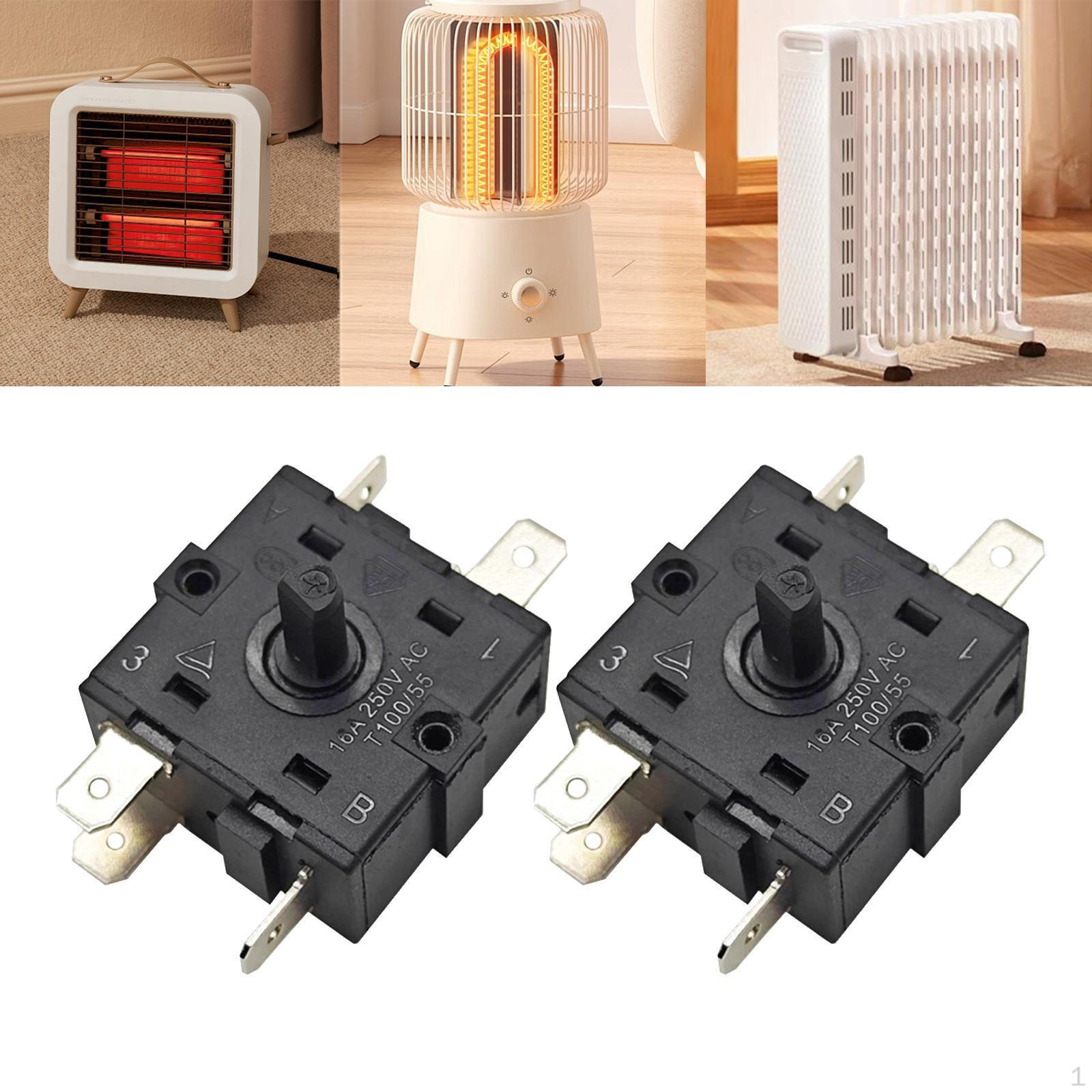 

2 Pieces Fan Speed Selector Water Cooler Switch Parts for Indoor Outdoor 6 Foot