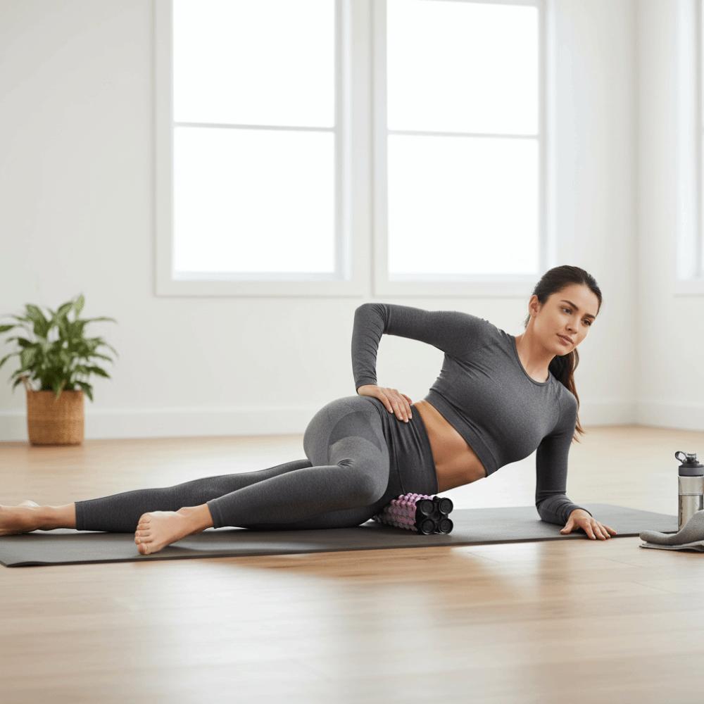 Solid Foam Body Foam Roller Removable Bracket Deep Back Stretching Roller  Pilates Fitness