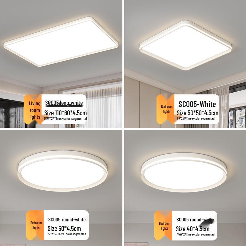 LED Full Spectrum Ceiling Light - Modern Minimalist Design for Living, Dining, and Bedroom Spaces