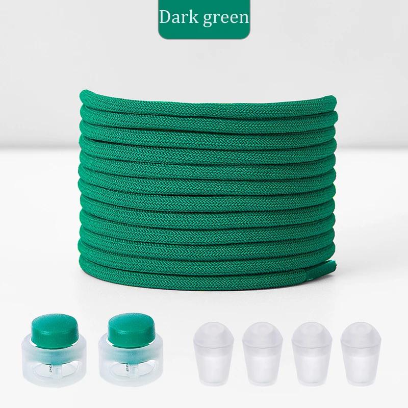 New No Tie Shoeaces Elastic Round Tieless Shoe Laces Sneakers Spring Lock Shoelace Quick Without Ties Shoes Lace for Kids Adult