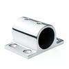 20/22/25mm Stainless Steel Square Tube Post Base Fixation Anti Corrosion Marine Bracket For Boat Handrail Deck Rail Support