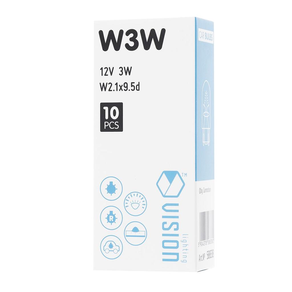 Żarówka VISION W3W 12V 3W W2.1x9.5d E4