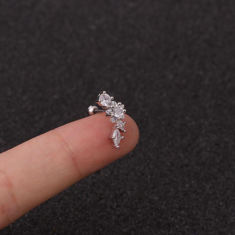 Trendy And Stylish Copper Star Ear Clip For Women Ins Fashion Elements