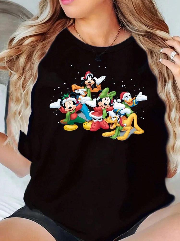 Mickey Minnie Donald Goofy Christmas TShirts Unisex S