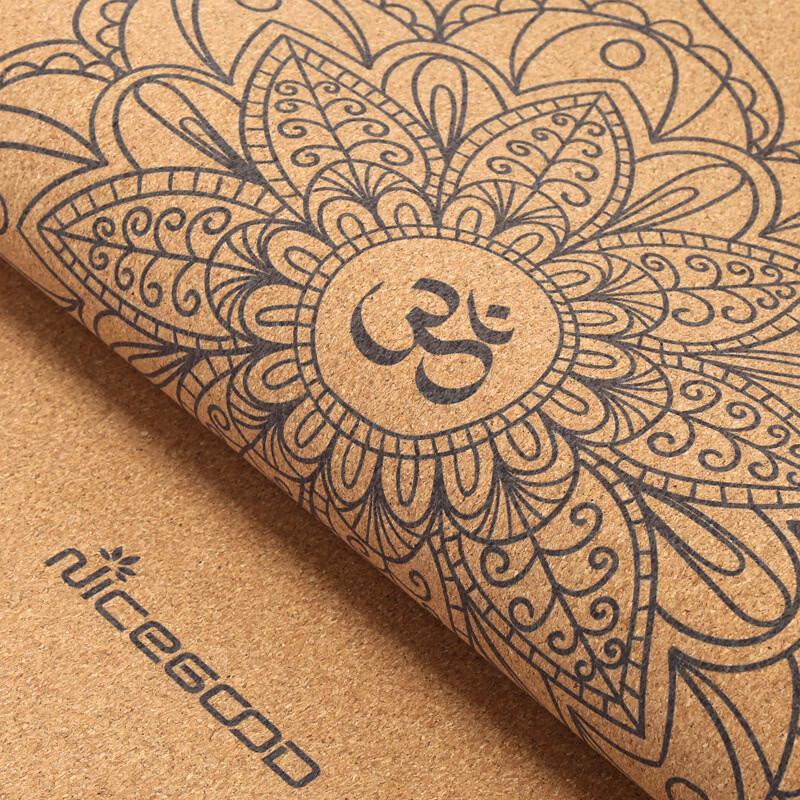 Natural Rubber Yoga Mat - Peacock Design