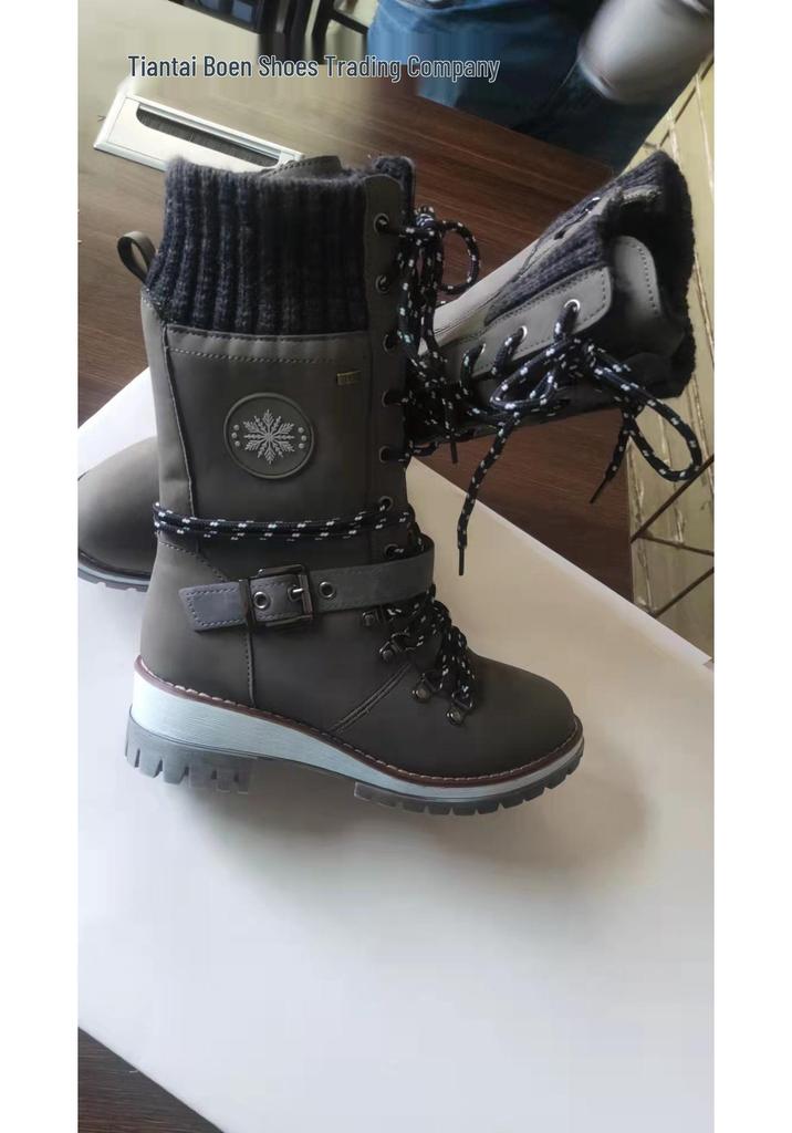 2025 Women's Retro Style Mid-Calf Riding Boots - Round Toe, Side Zipper, Autumn/Winter.